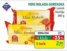 MINI ROLADA GORENJKA