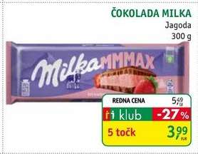 Čokolada Milka Jagoda