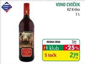 Vino Cviček KZ Krško