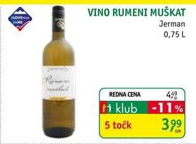 VINO RUMENI MUŠKAT