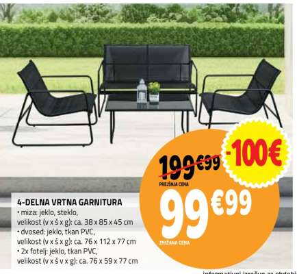 4-DELNA VRTNA GARNITURA
