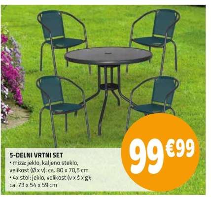 5-DELNI VRTNI SET