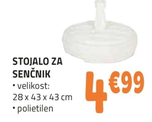 Stojalo za senčnik