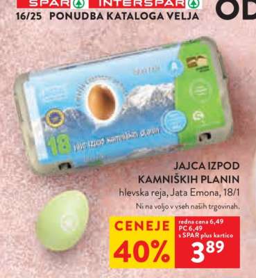 Jajca izpod Kamniških planin