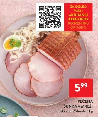 Pečena šunka v mreži