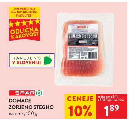 Domače zorjeno stegno