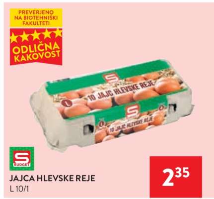 Jajca hlevske reje