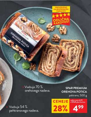 SPAR PREMIUM OREHOVA POTICA