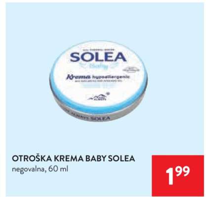OTROŠKA KREMA BABY SOLEA