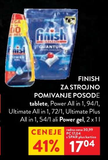 Finish za strojno pomivanje posode