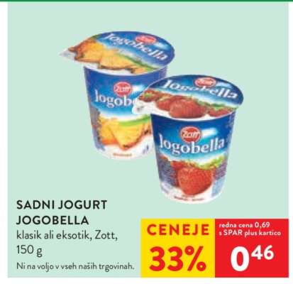 SADNI JOGURT JOGOBELLA