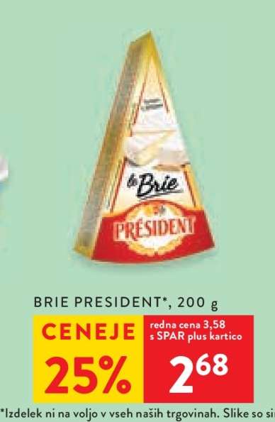 BRIE PRESIDENT, 200 g