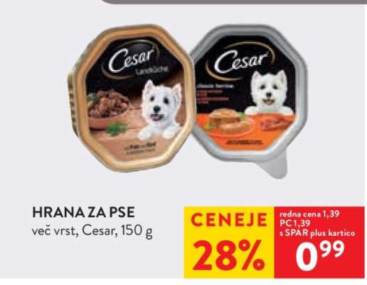 HRANA ZA PSE CESAR