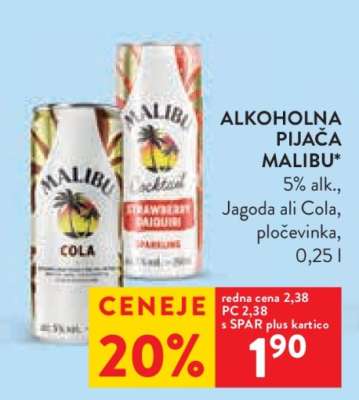 Alkoholna pijača Malibu