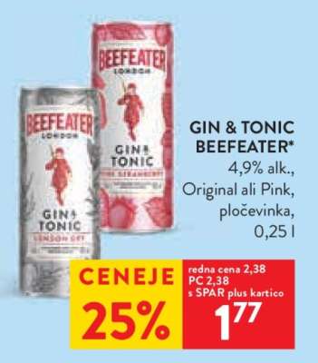 GIN & TONIC BEEFEATER