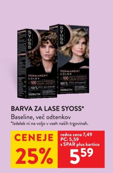 Barva za lase Syoss