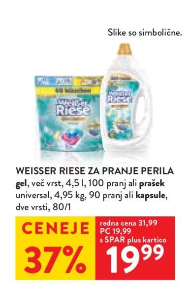 WEISSER RIESE ZA PRANJE PERILA