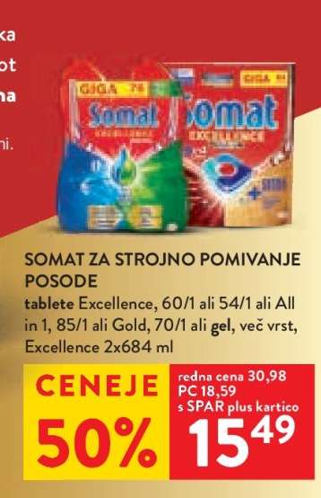 Somat za strojno pomivanje posode