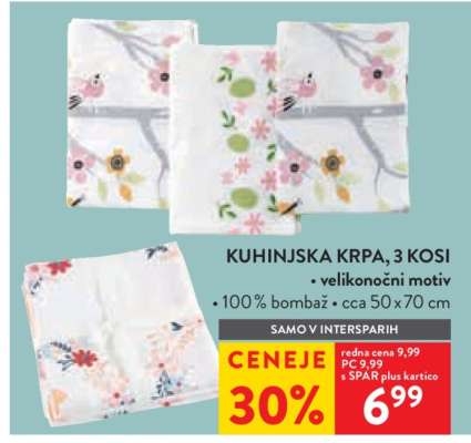 Kuhinjska krpa, 3 kosi
