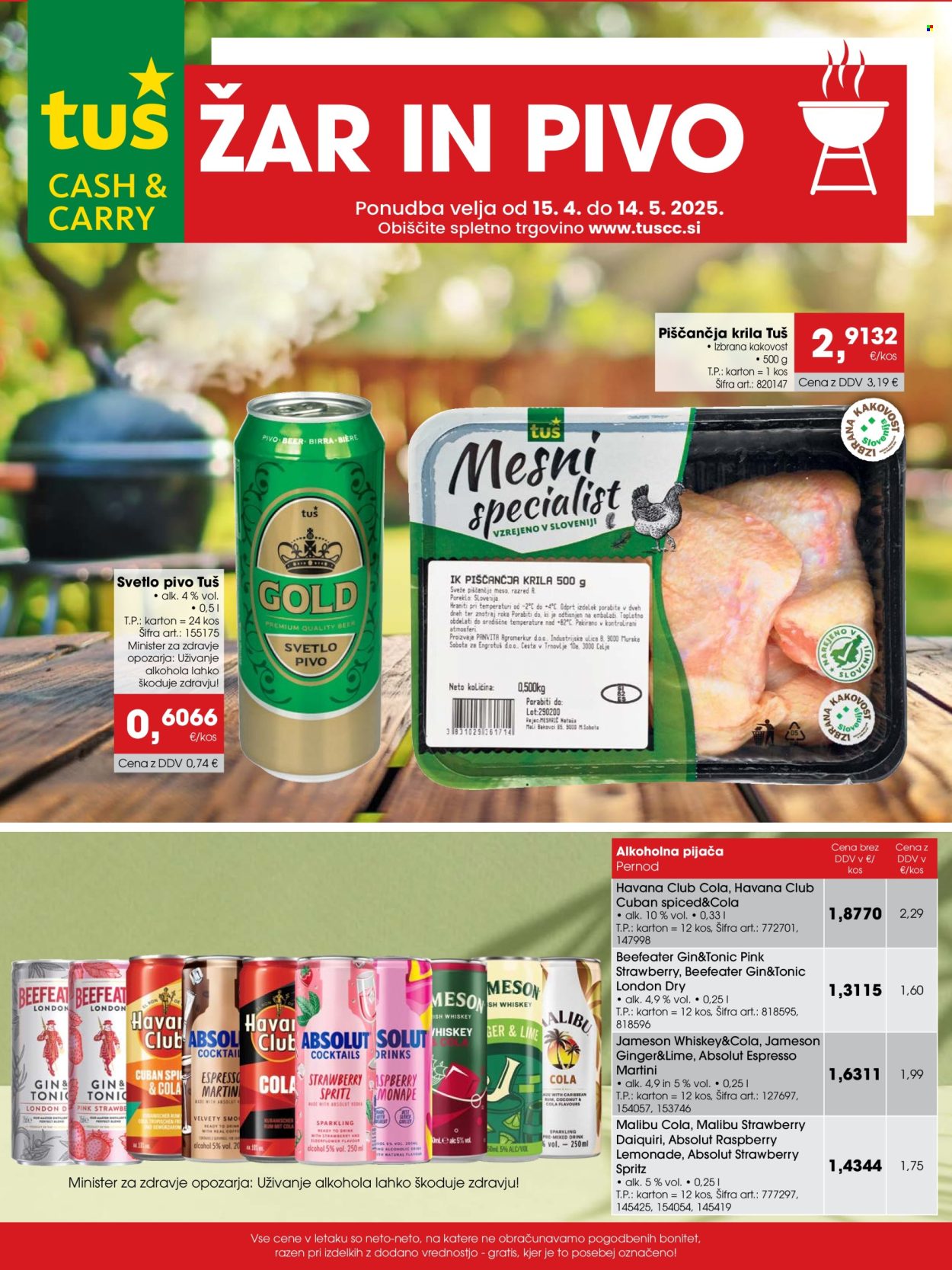 Tuš Cash & Carry katalog - 15.4.2025 - 14.5.2025. Stran 1