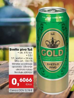 Svetlo pivo Tuš