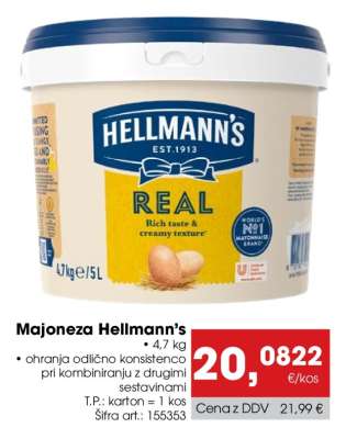 MAJONEZA HELLMANN’S