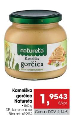 Kamniška gorčica Natureta