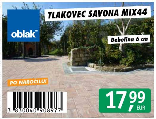 Tlakovec Savona Mix44
