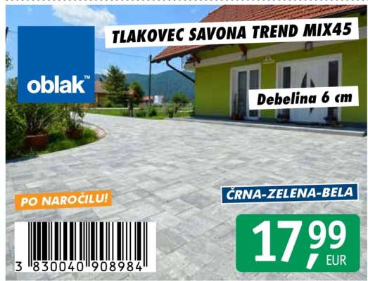 Tlakovec Savona Trend Mix45