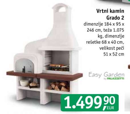 Vrtni kamin Grado 2