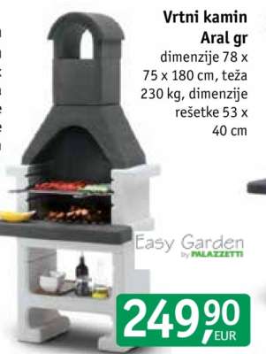 Vrtni kamin Aral gr