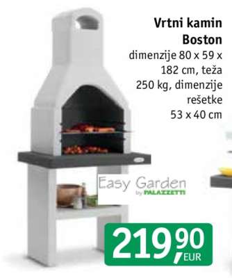Vrtni kamin Boston