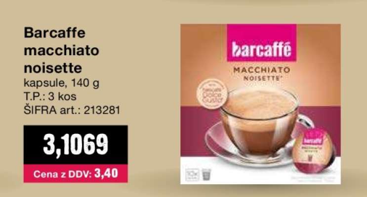 Barcaffe macchiato noisette