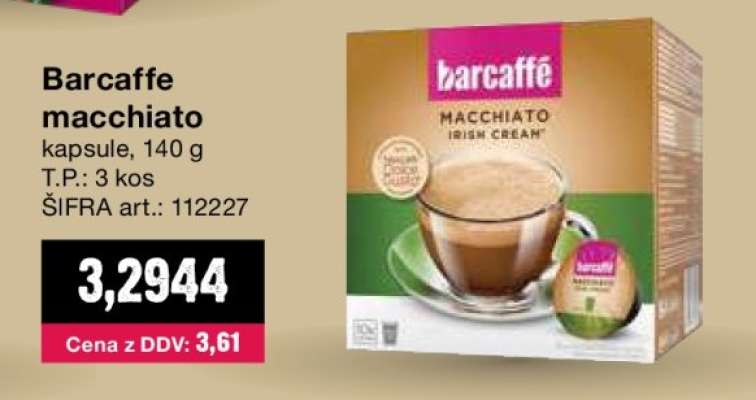 Barcaffe macchiato