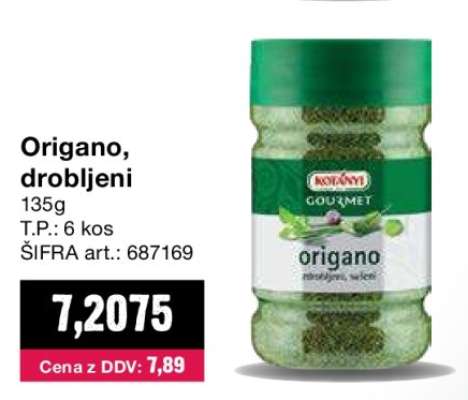 Origano, drobljeni