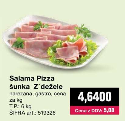 Salama Pizza šunka Z´dežele