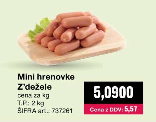 Mini hrenovke Z'dežele
