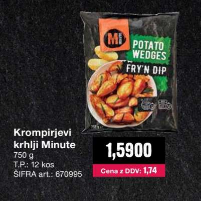 Krompirjevi krhlji Minute