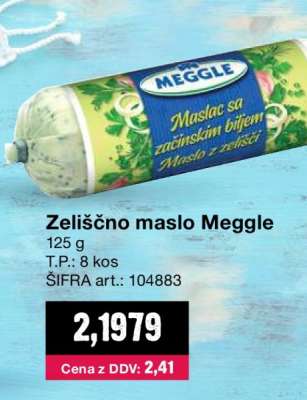 ZELIŠČNO MASLO MEGGLE