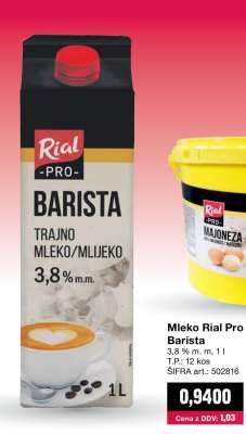 Mleko Rial Pro Barista