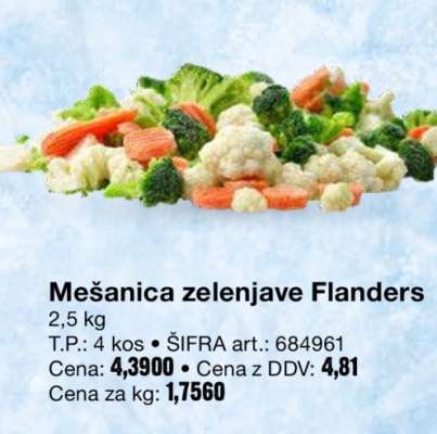 Mešanica zelenjave Flanders