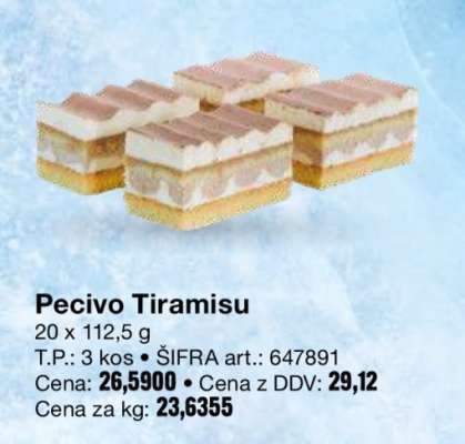 Pecivo tiramisu
