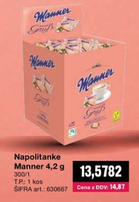 Napolitanke Manner 4,2 g
