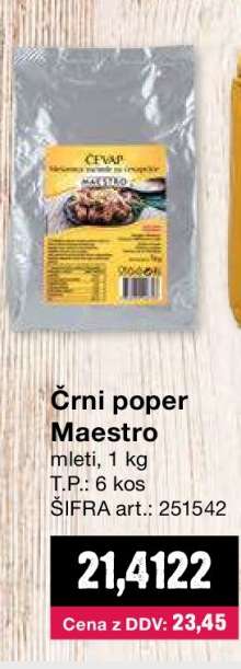 Črni poper Maestro