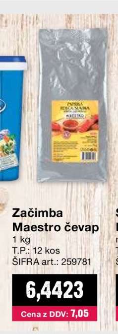 Začimba Maestro čevap