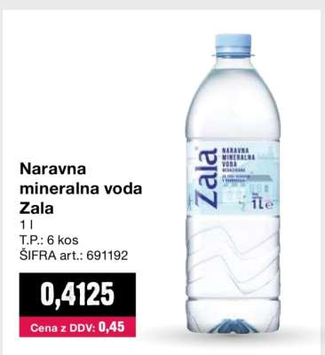 Naravna mineralna voda Zala