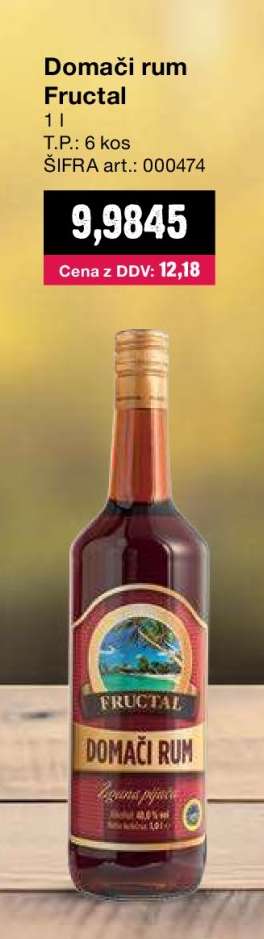 Domači rum Fructal