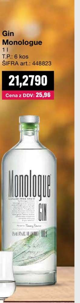 Gin Monologue