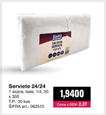Serviete 24/24
