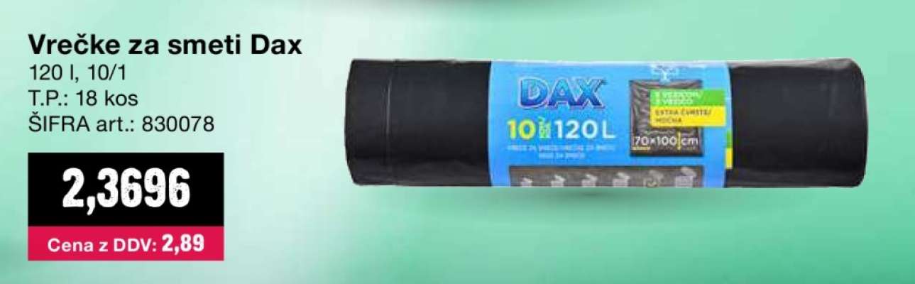 Vrečke za smeti Dax